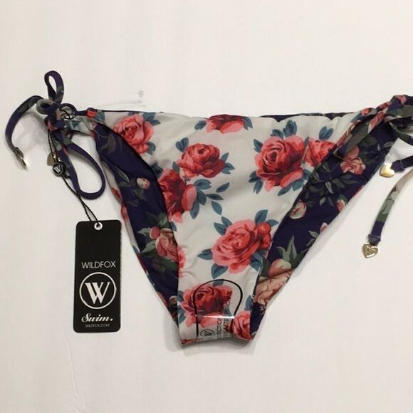 WILDFOX Gypsy Rose string bikini bottoms. NWT - Picture 4 of 6